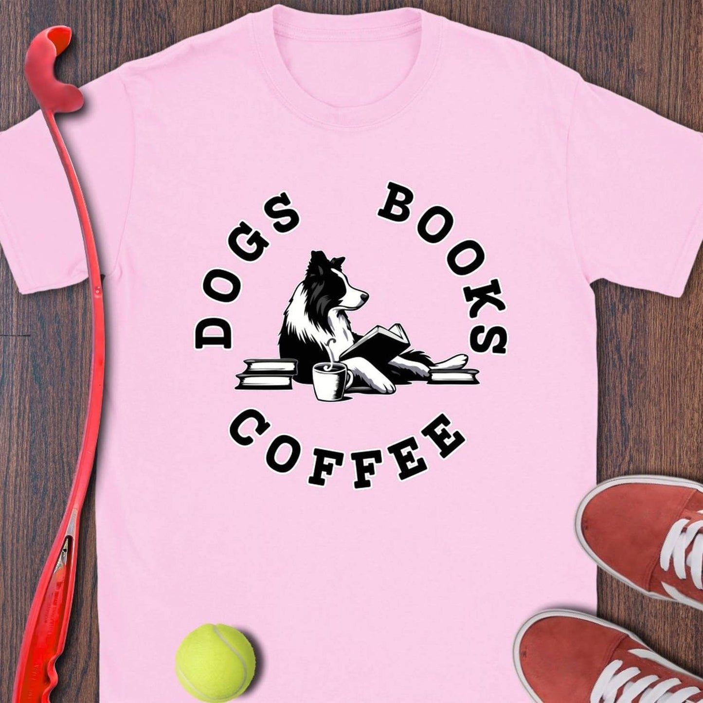 Dogs, Books, Coffee (Border Collie)