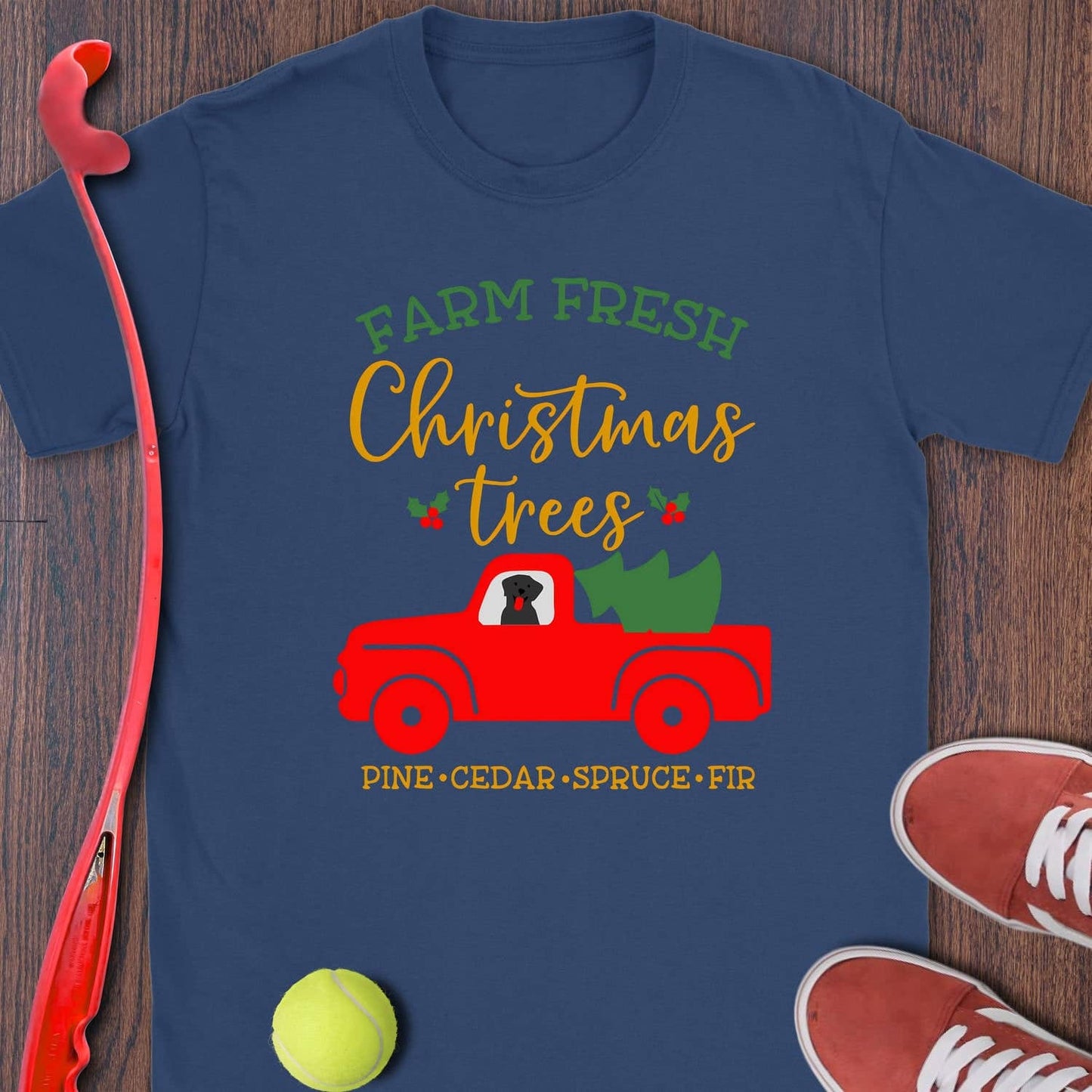 Farm Fresh Christmas (Black Lab)