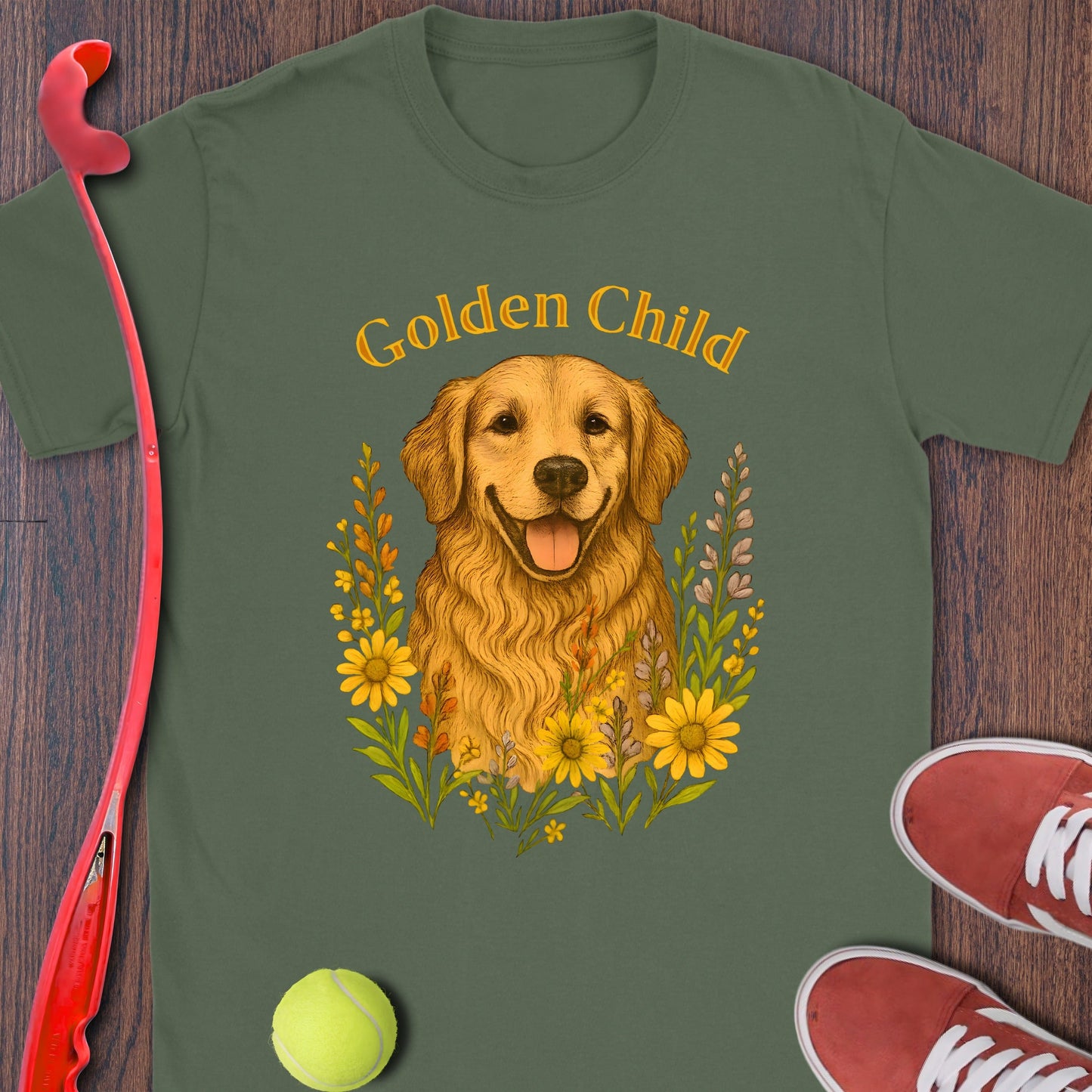 Golden Child Dog Lover Graphic Tee Shirt product type