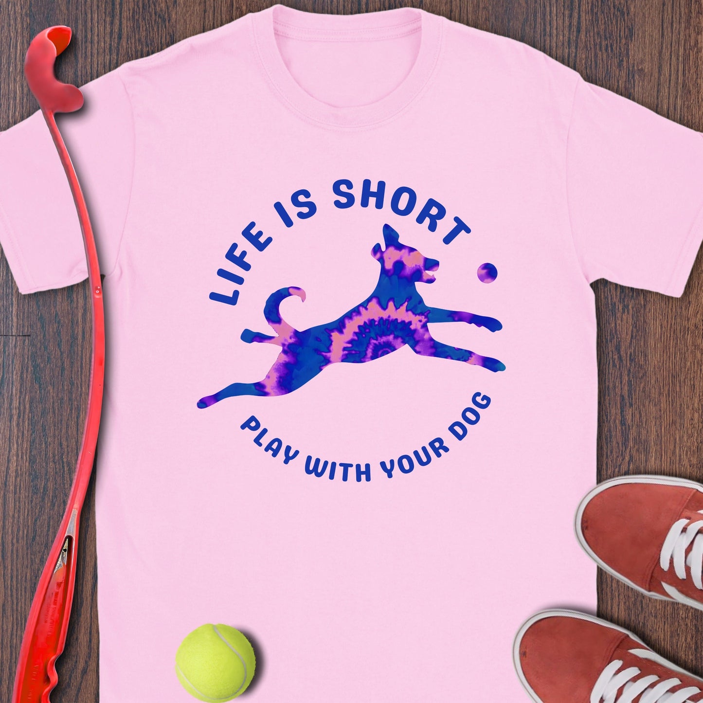 Life Is Short Play With Your Dog T-Shirt product type