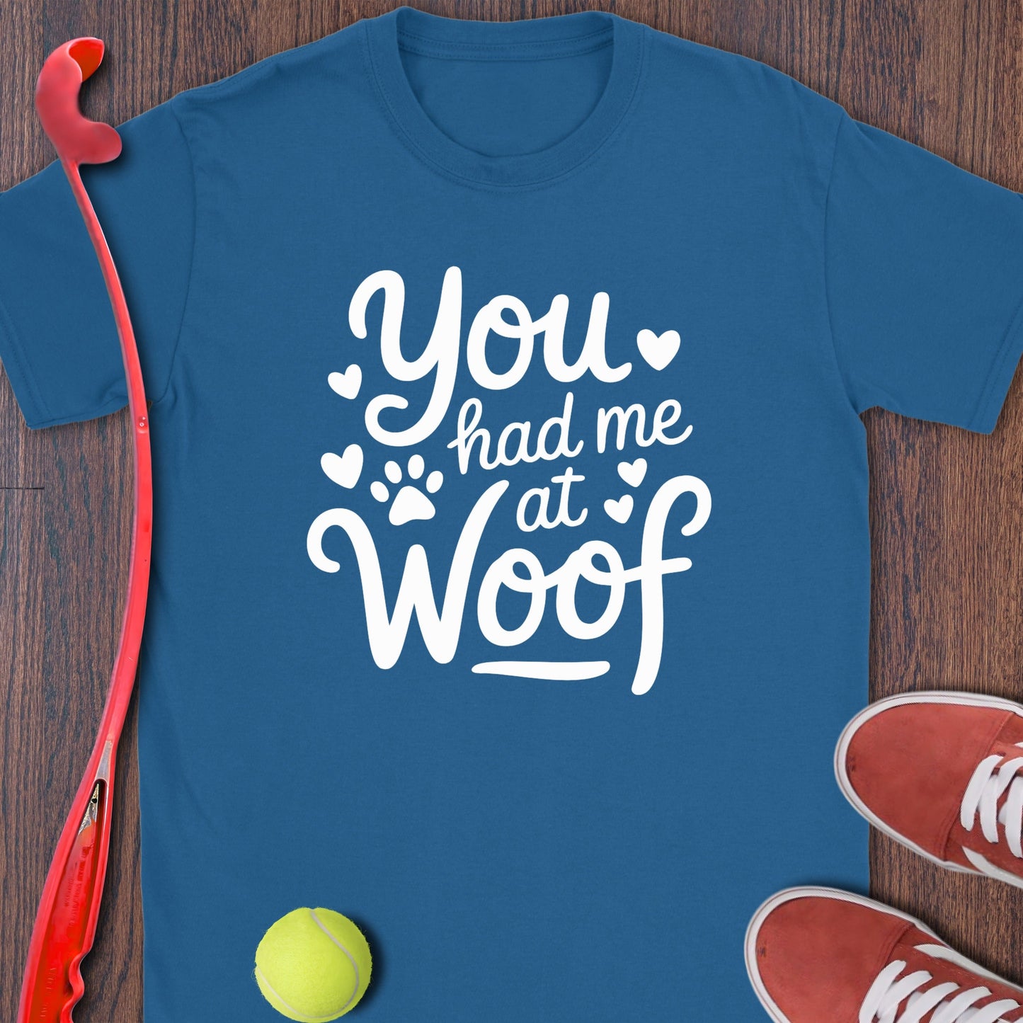 You Had Me at Woof Heart Paw Graphic Shirt product type