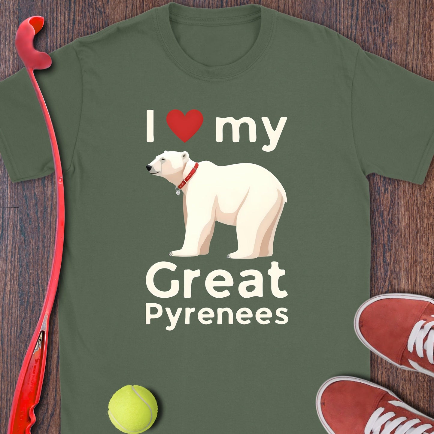 I Love My Great Pyrenees Graphic T-Shirt product type