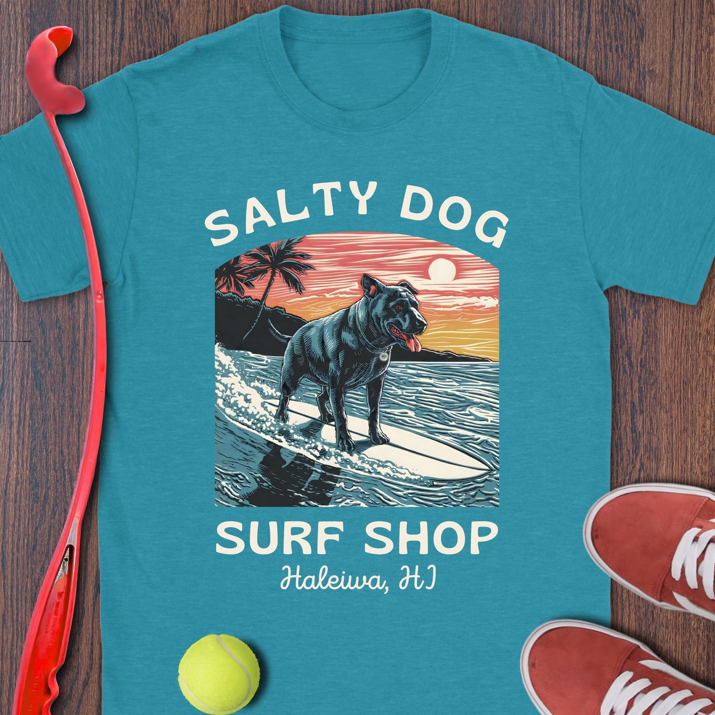 Salty Dog Surf Shop Haleiwa HI Graphic Tee product type