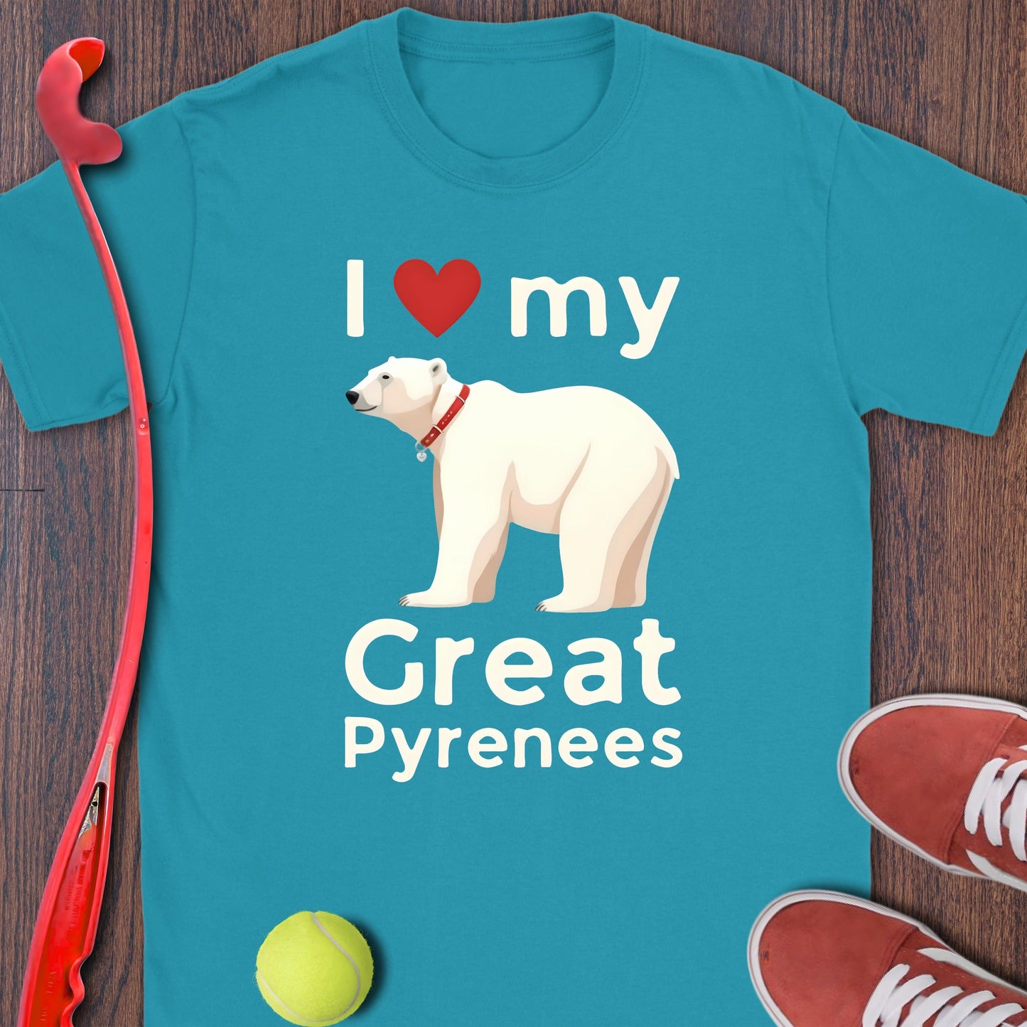 I Love My Great Pyrenees Adorable Design Shirt Product