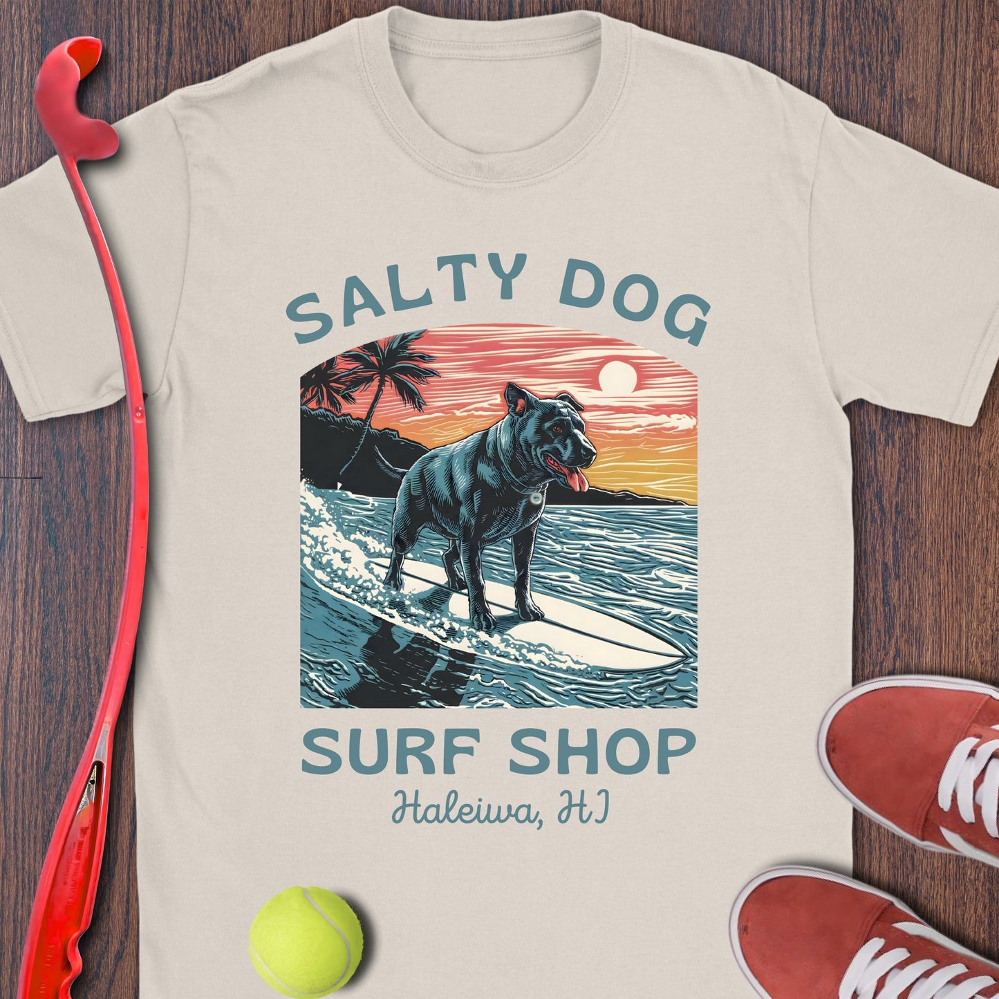 Salty Dog Surf Shop Haleiwa HI Graphic Shirt product type