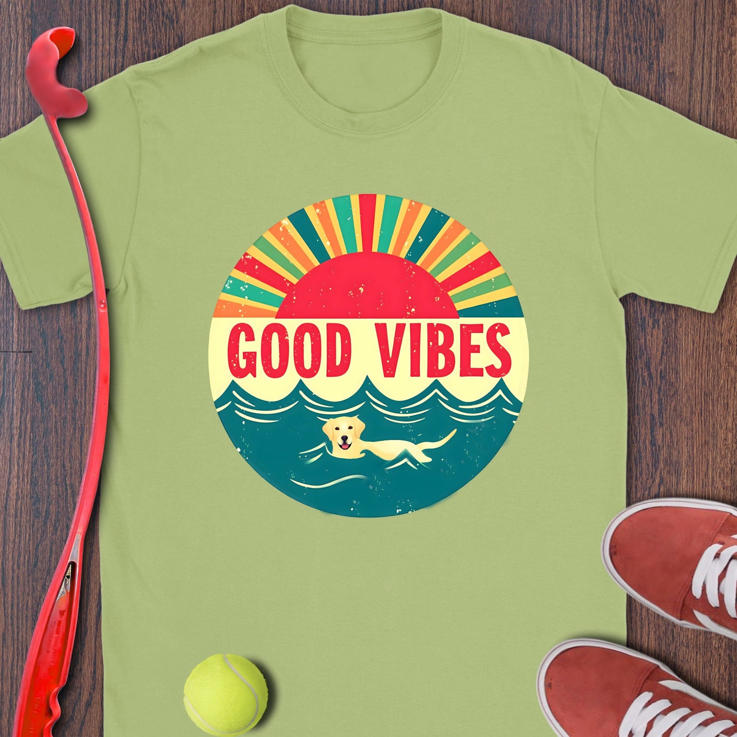 Good Vibes Sun and Waves Graphic Tee product