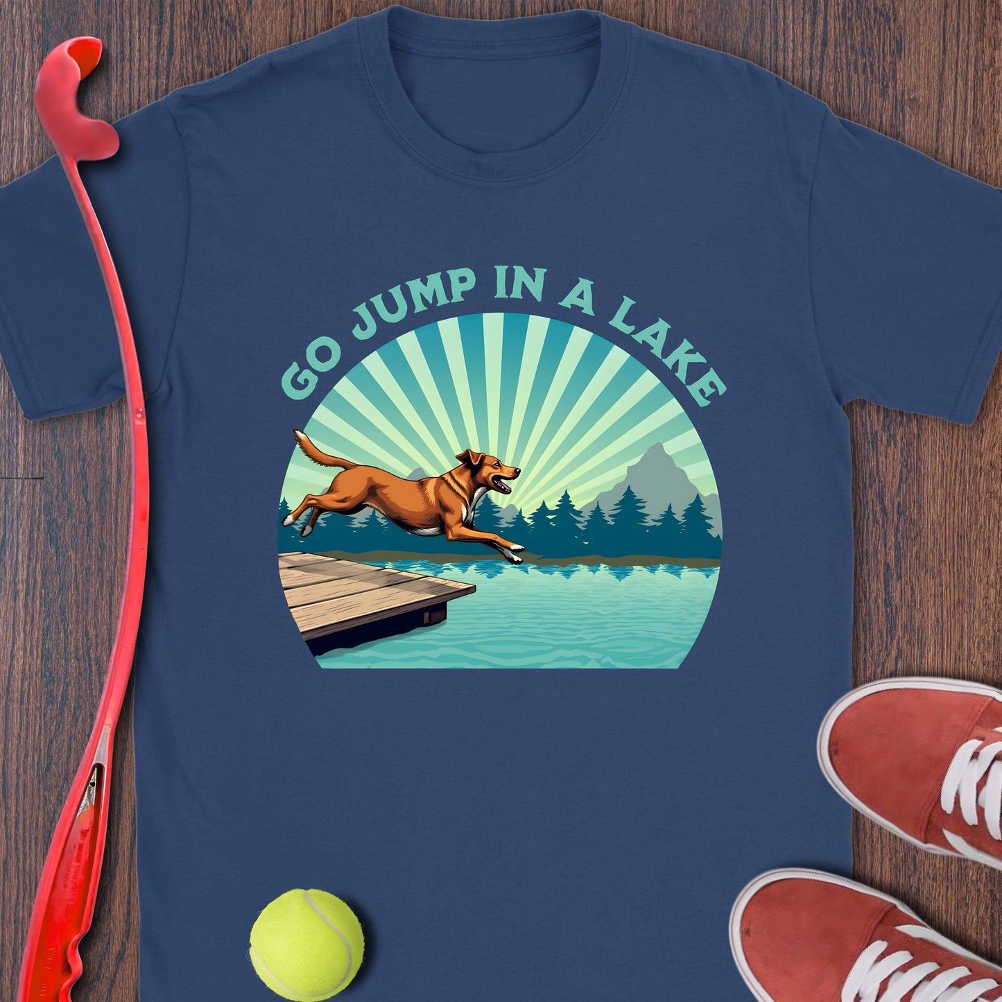 Go Jump in a Lake Graphic Dog T-Shirt product type