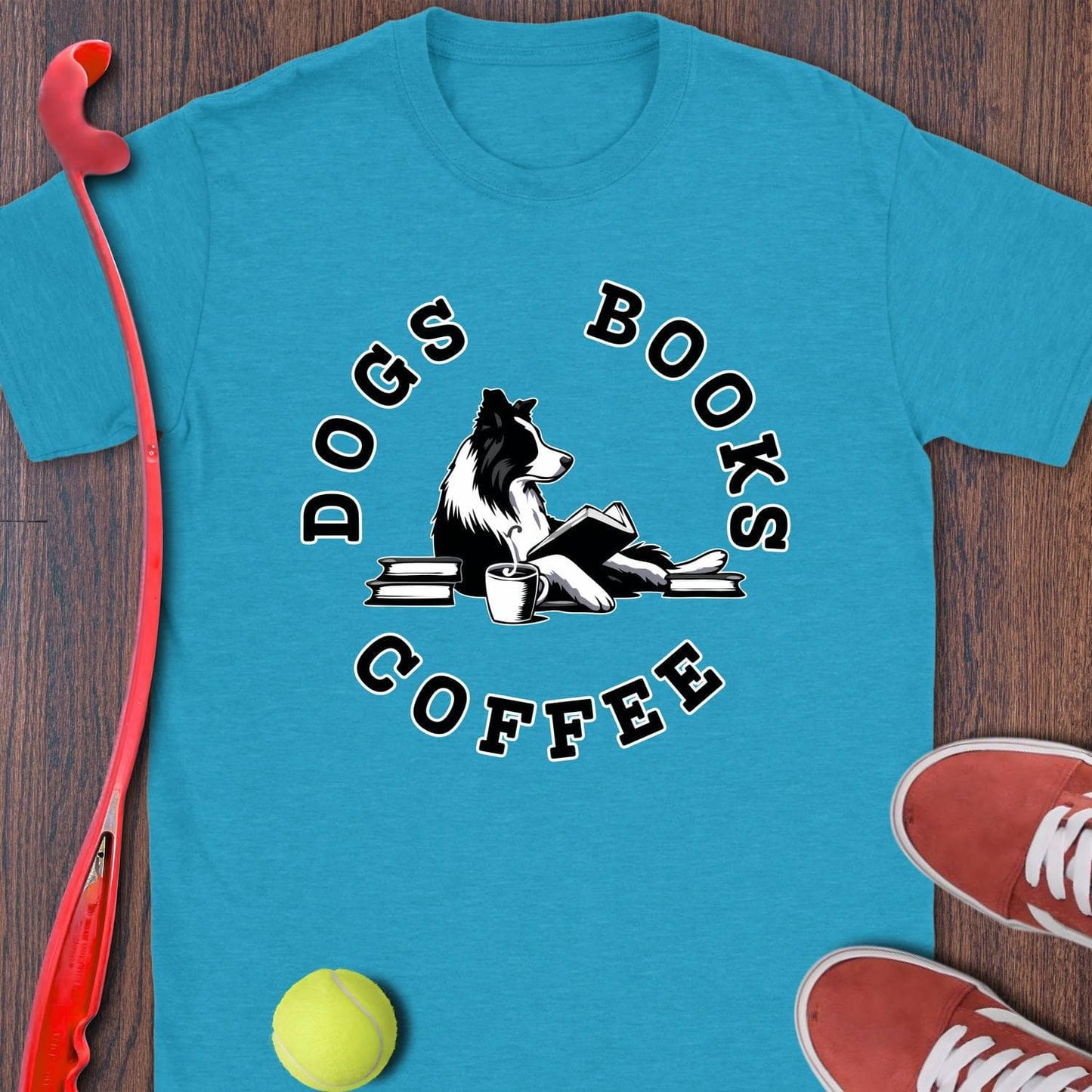 Dogs, Books, Coffee (Border Collie)