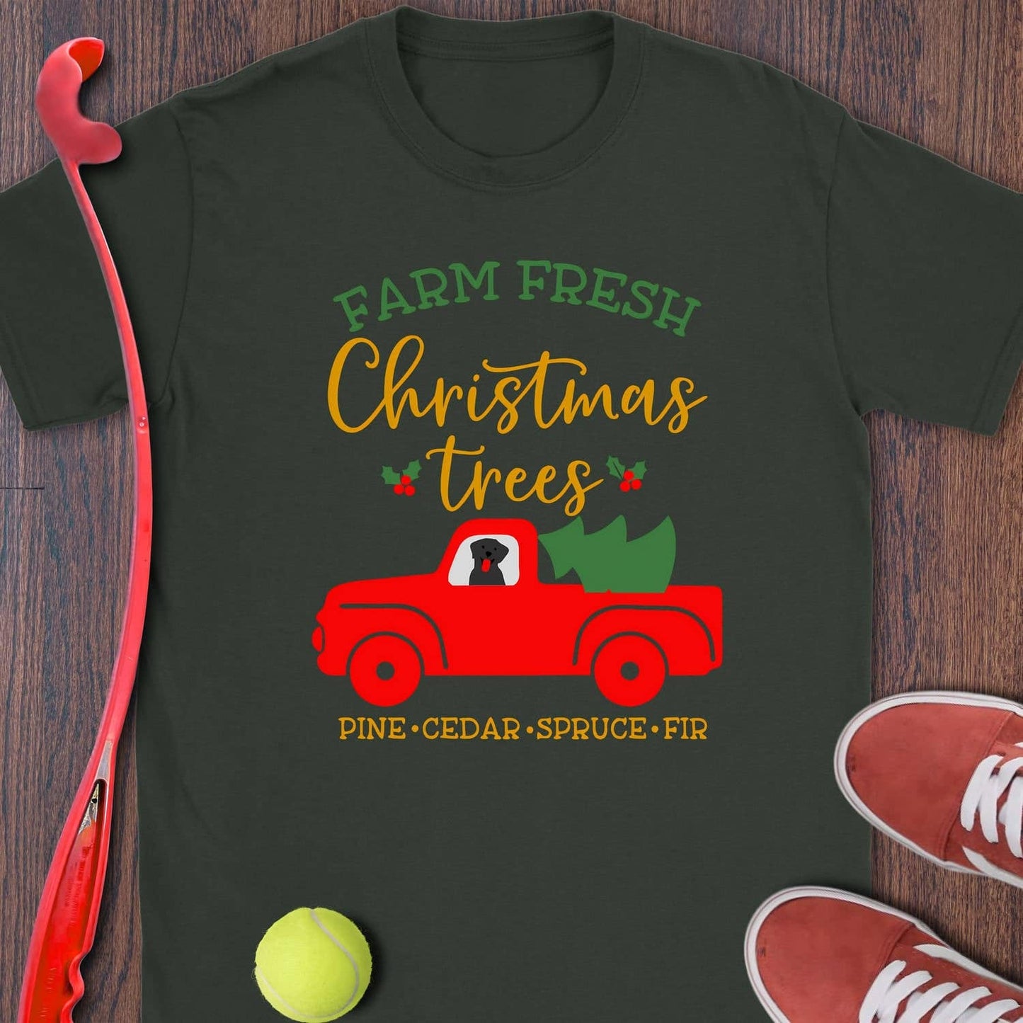 Farm Fresh Christmas (Black Lab)