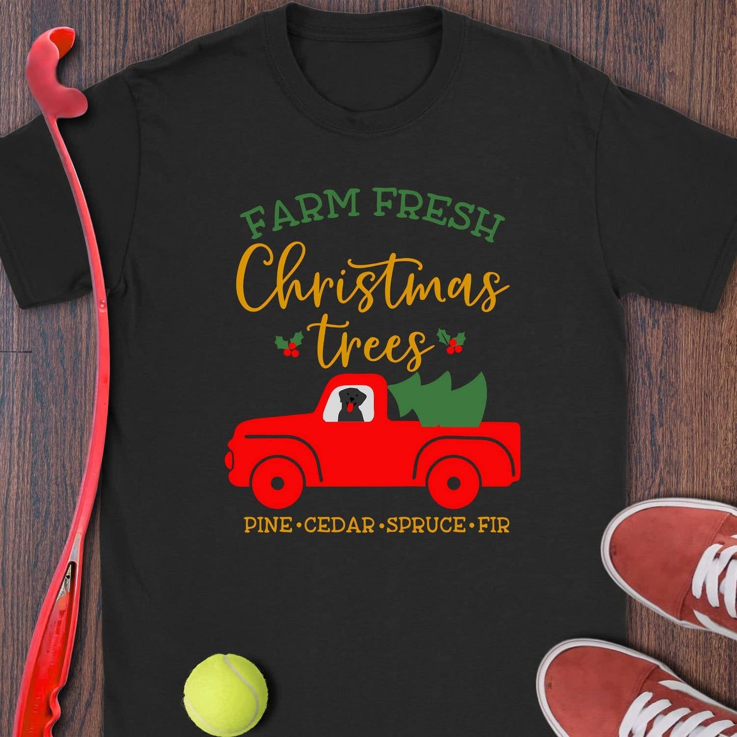 Farm Fresh Christmas (Black Lab)