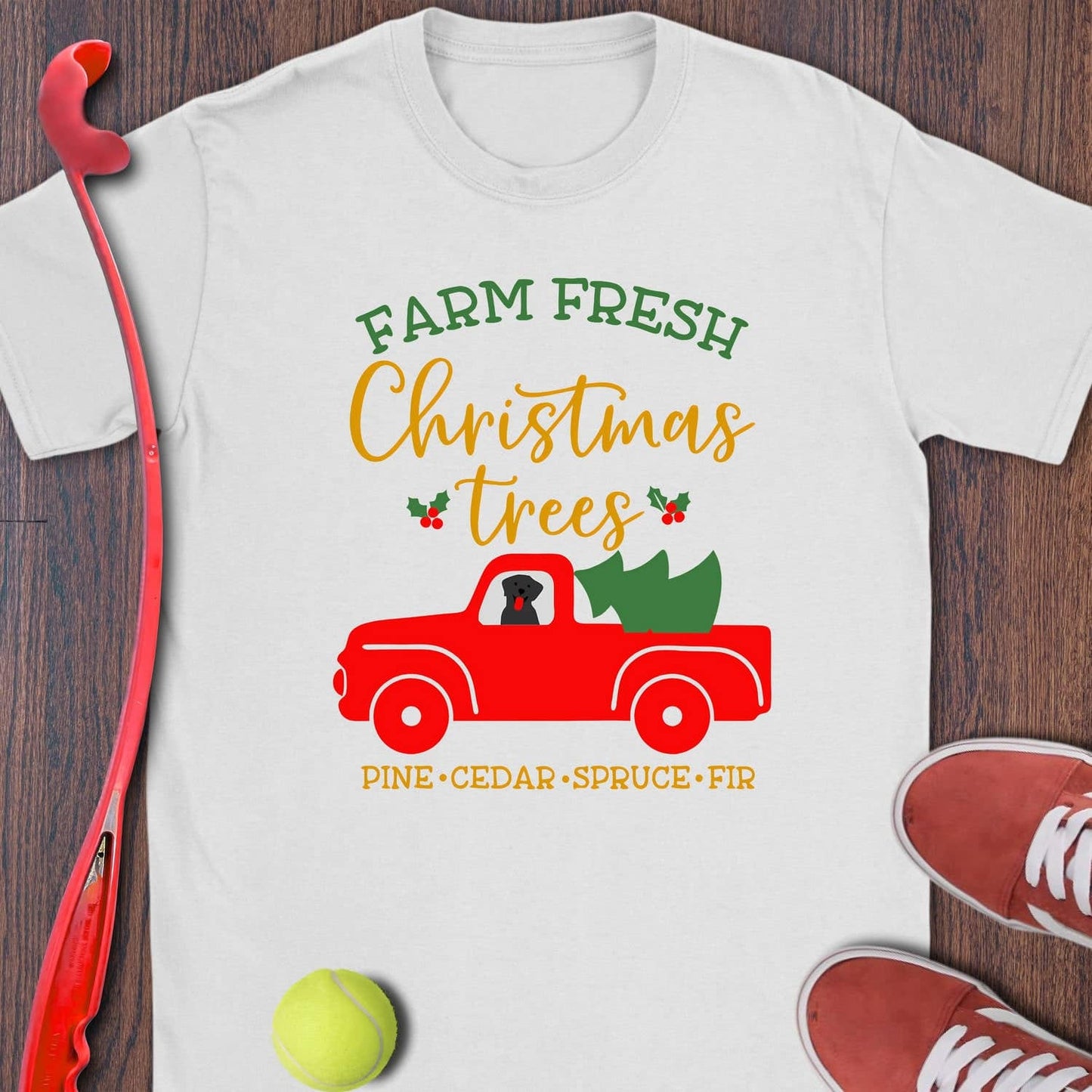 Farm Fresh Christmas (Black Lab)