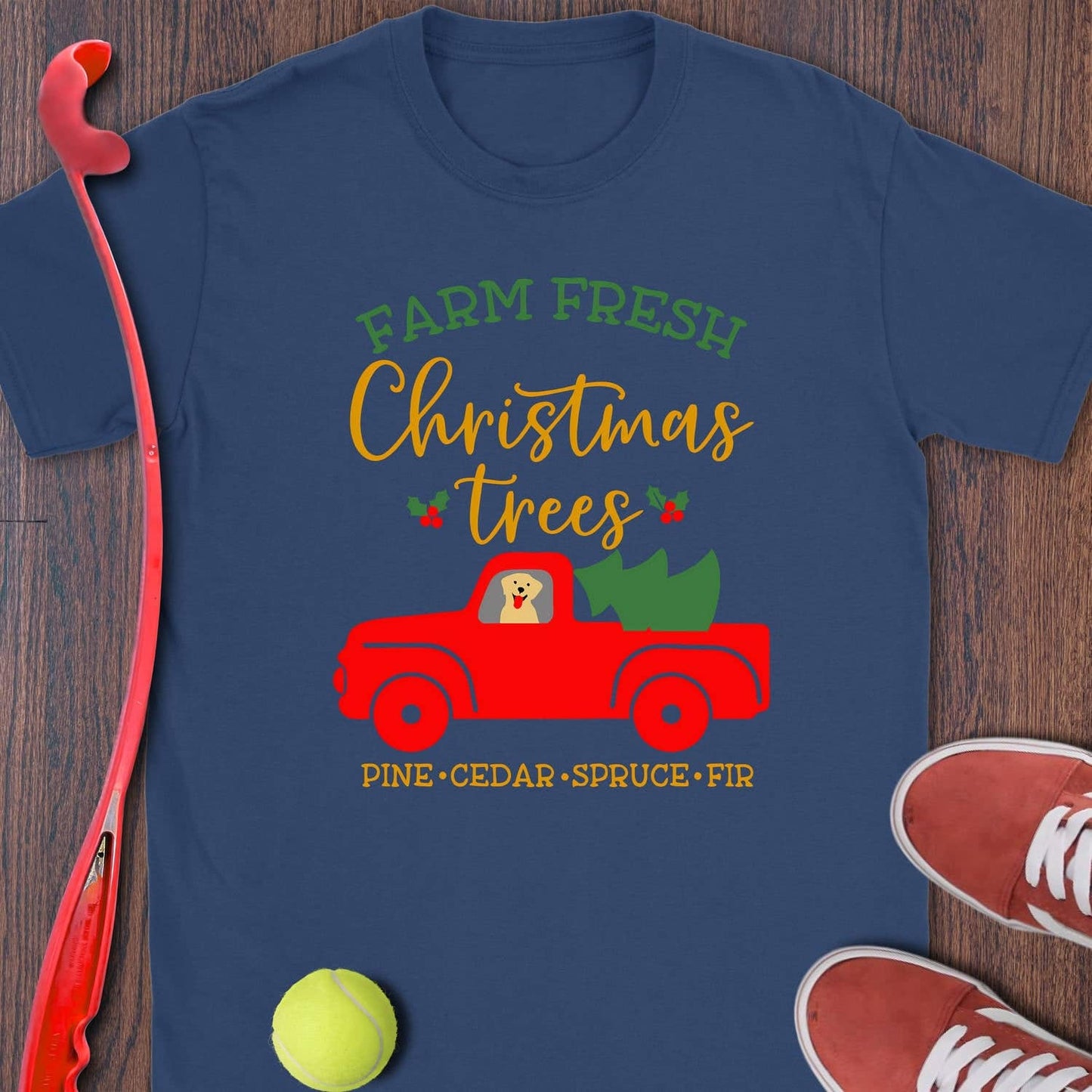 Farm Fresh Christmas (Yellow Lab)