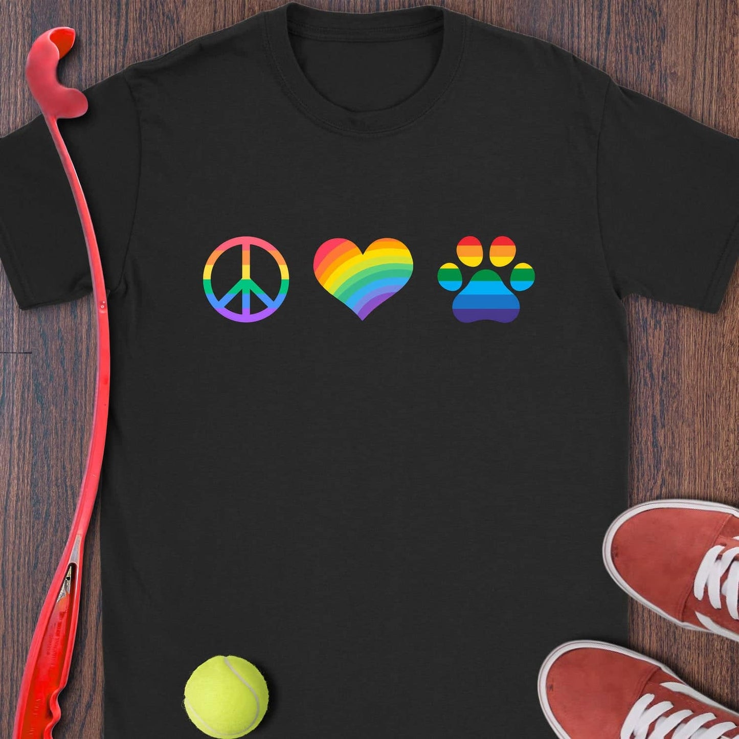 Peace Love Dogs - Rainbow