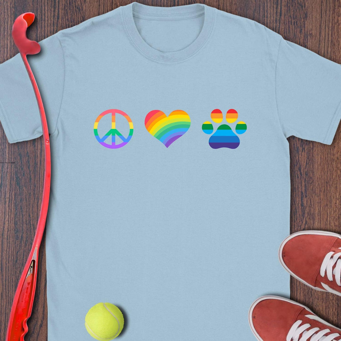 Peace Love Dogs - Rainbow