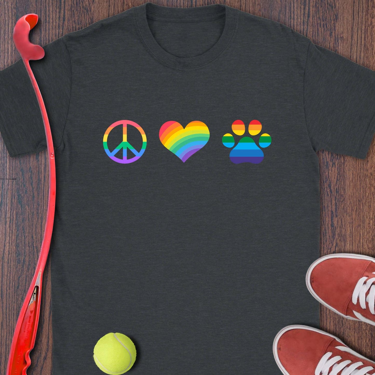 Peace Love Dogs - Rainbow
