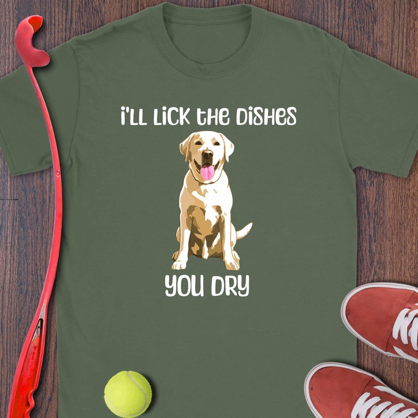 I'll Lick The Dishes - Yellow Lab