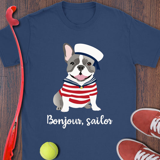 French Bulldog Wearing Sailor Outfit Shirt product