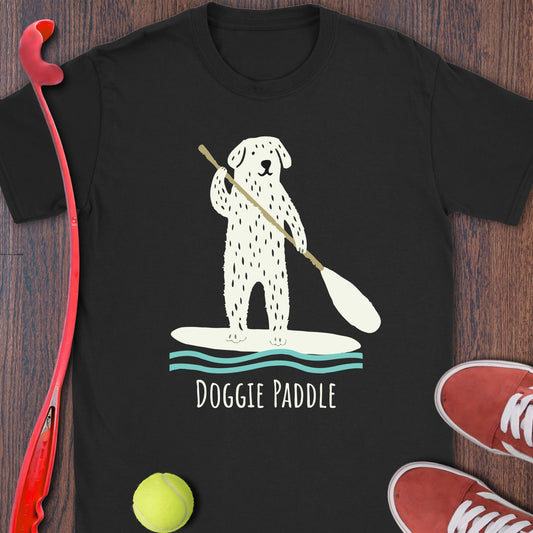 Cute Doggie Paddle Illustration Shirt product