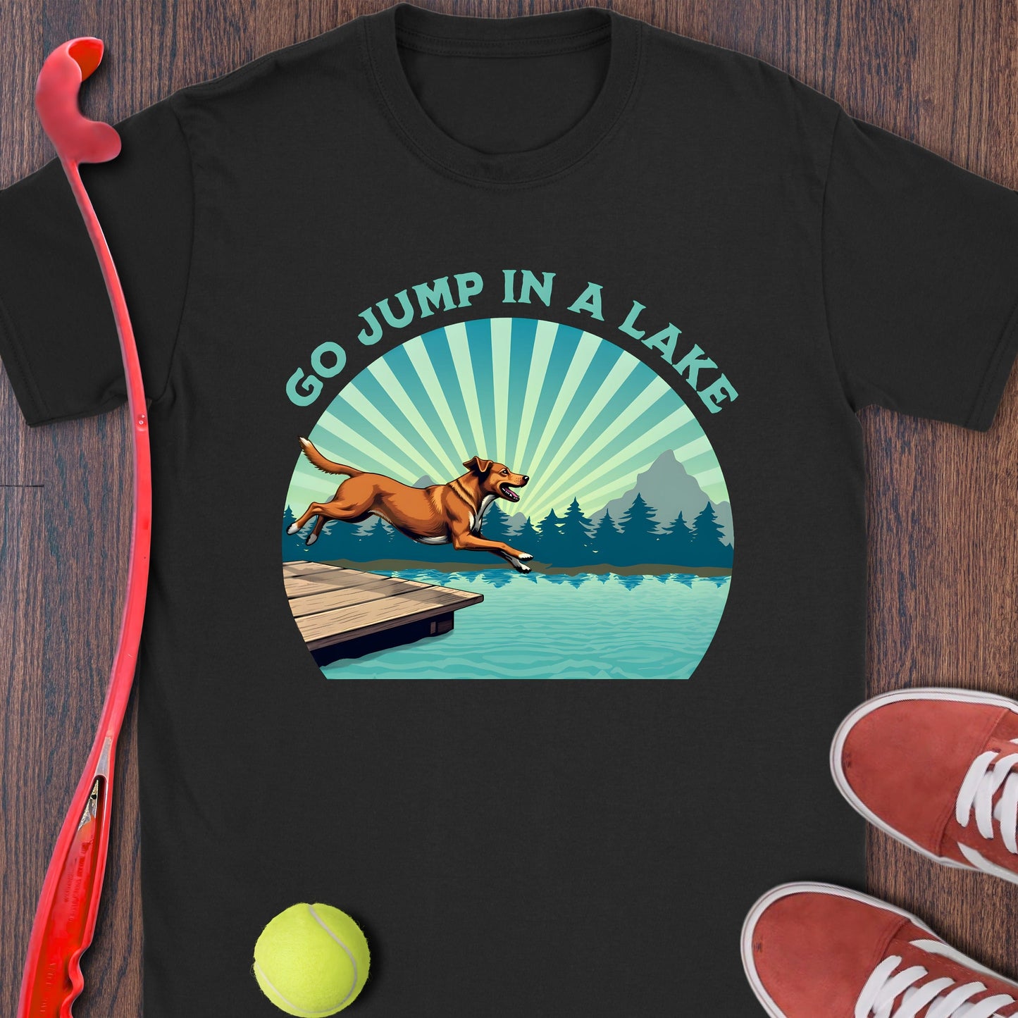 Go Jump In A Lake Graphic Dog Shirt product