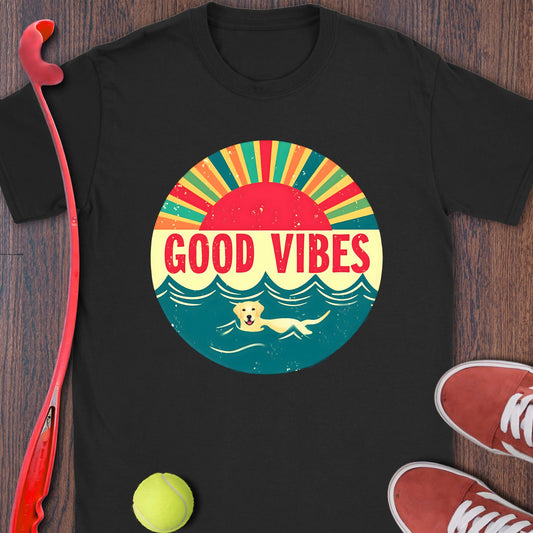 Good Vibes Retro Sunset Graphic T-shirt product